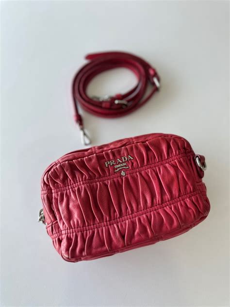 Prada Nappa Gaufre Leather Crossbody Bag 